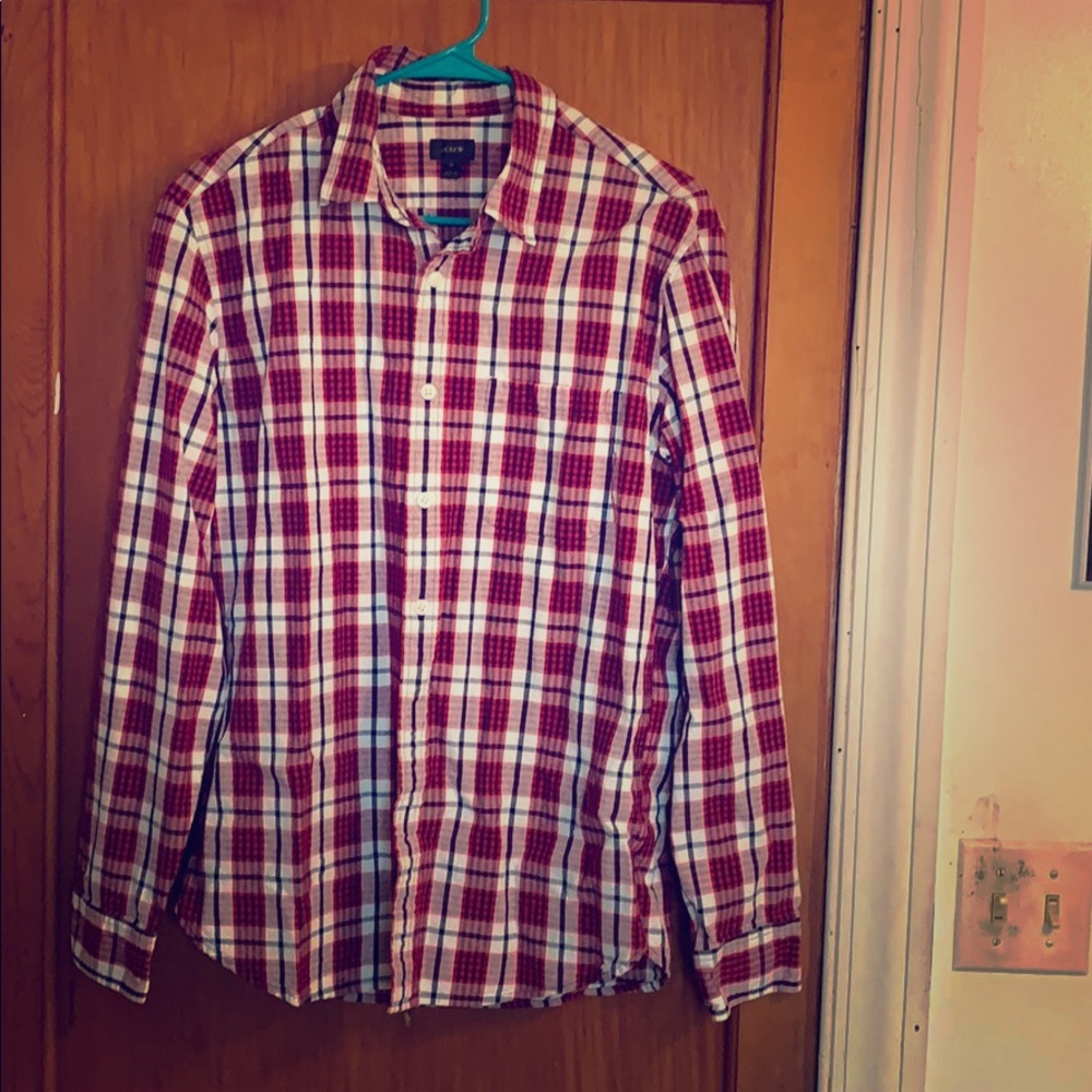 Nice red flannel button down